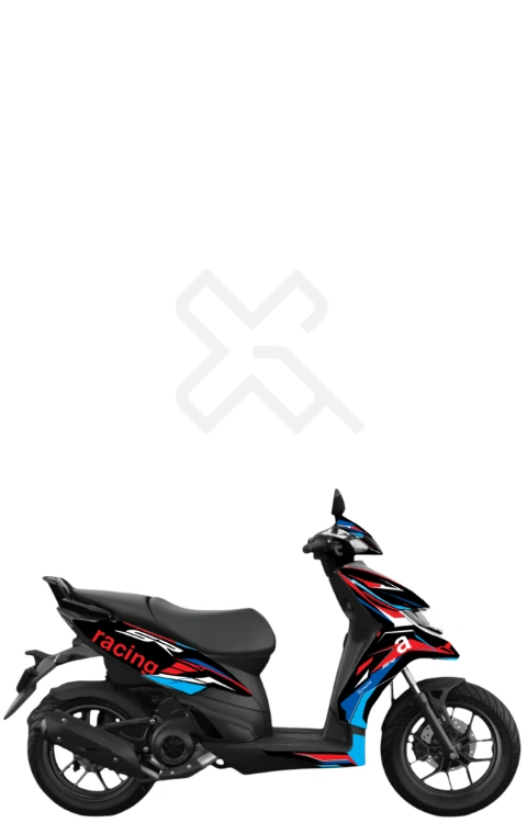 Racing Edition Full Body Sticker Compatible with Aprilia SR 160/175 | Made in Premium Gloss Vinyl with FPF (Fade Protection Film), Waterproof, Precut Sticker, Pack of 1 Compatible with Both Side